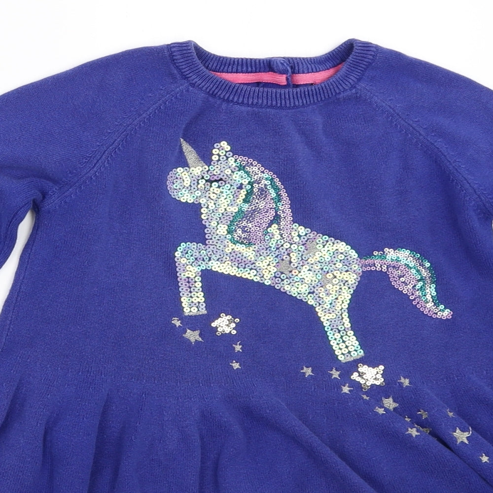 Marks and Spencer Girls Blue   Fit & Flare  Size 5-6 Years