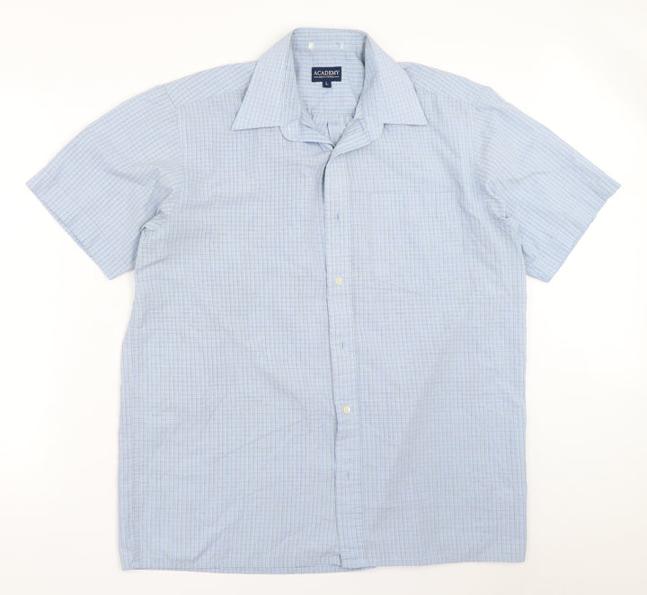 Academy Mens Blue    Button-Up Size L
