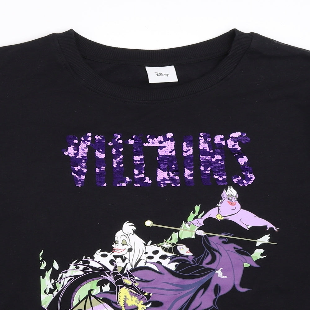 TU Womens Black   Pullover Sweatshirt Size 18  - disney