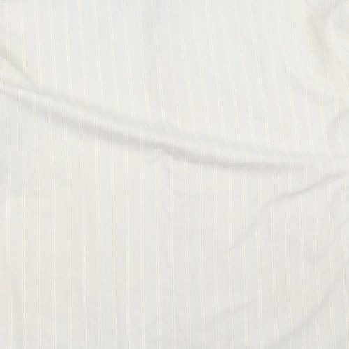 MC Mens Beige Striped   Button-Up Size 17