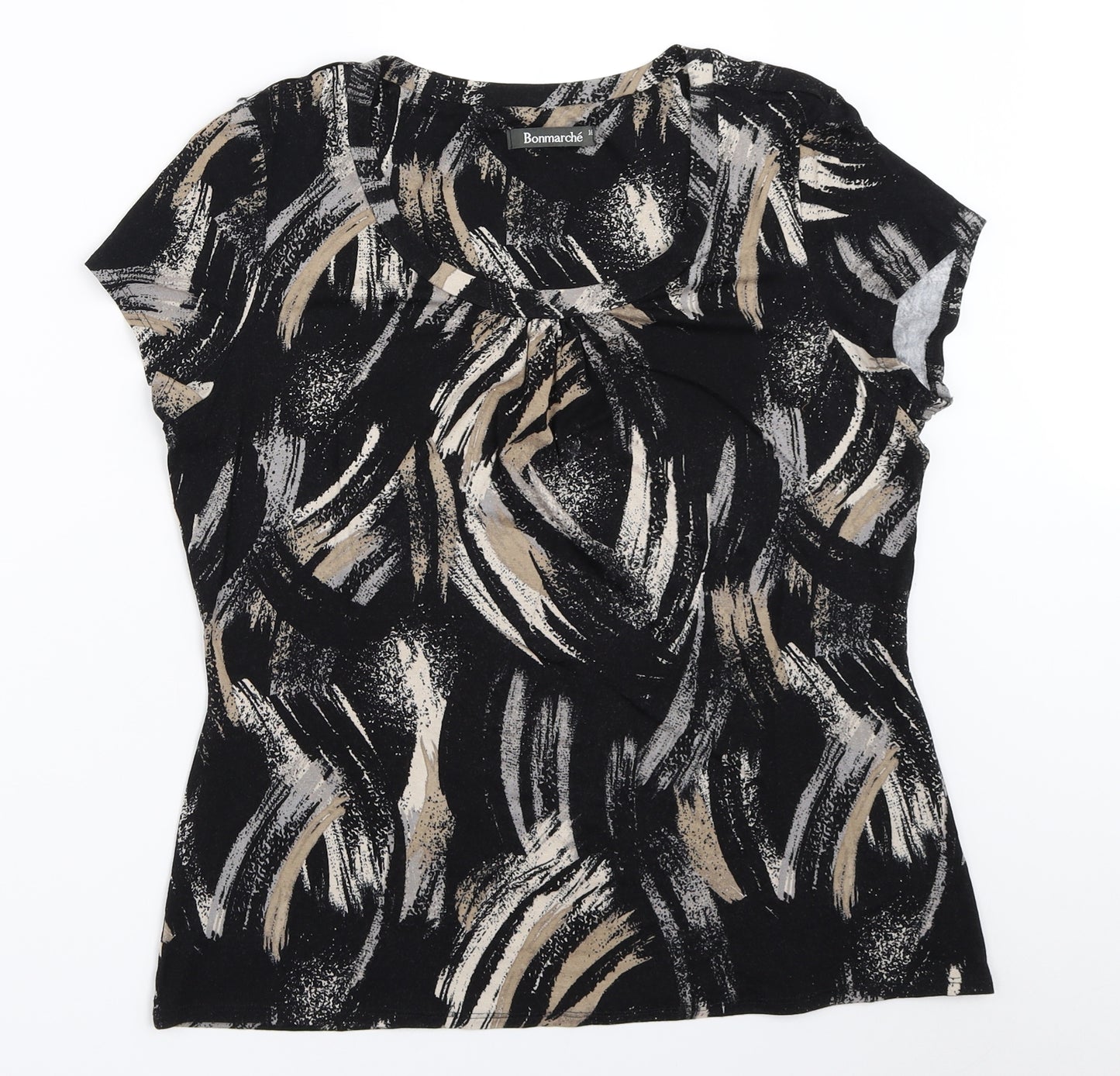 Bonmarché Womens Black   Basic T-Shirt Size 16