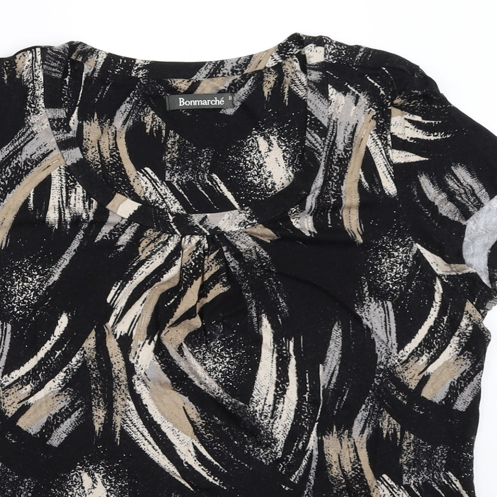 Bonmarché Womens Black   Basic T-Shirt Size 16
