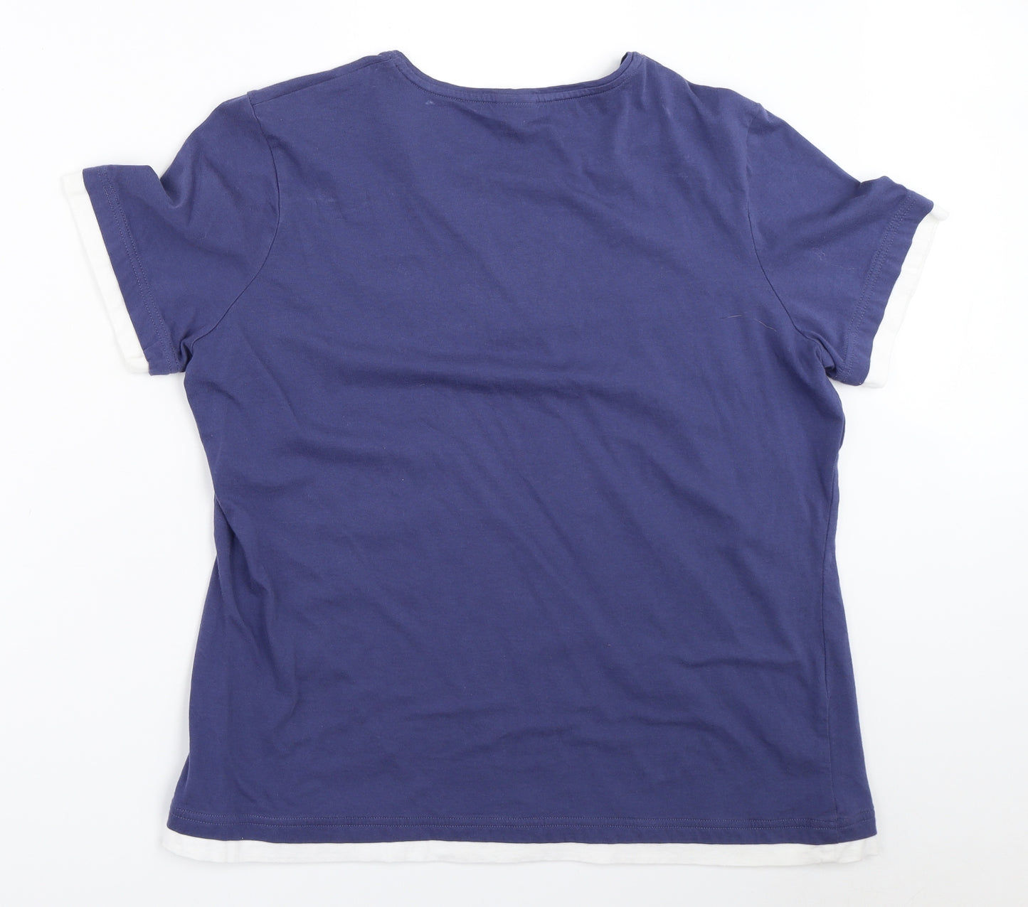 Damart Womens Blue   Basic T-Shirt Size 18