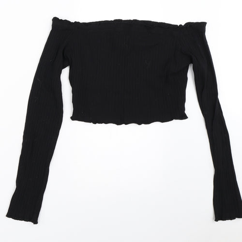 SheIn Womens Black   Basic Blouse Size L