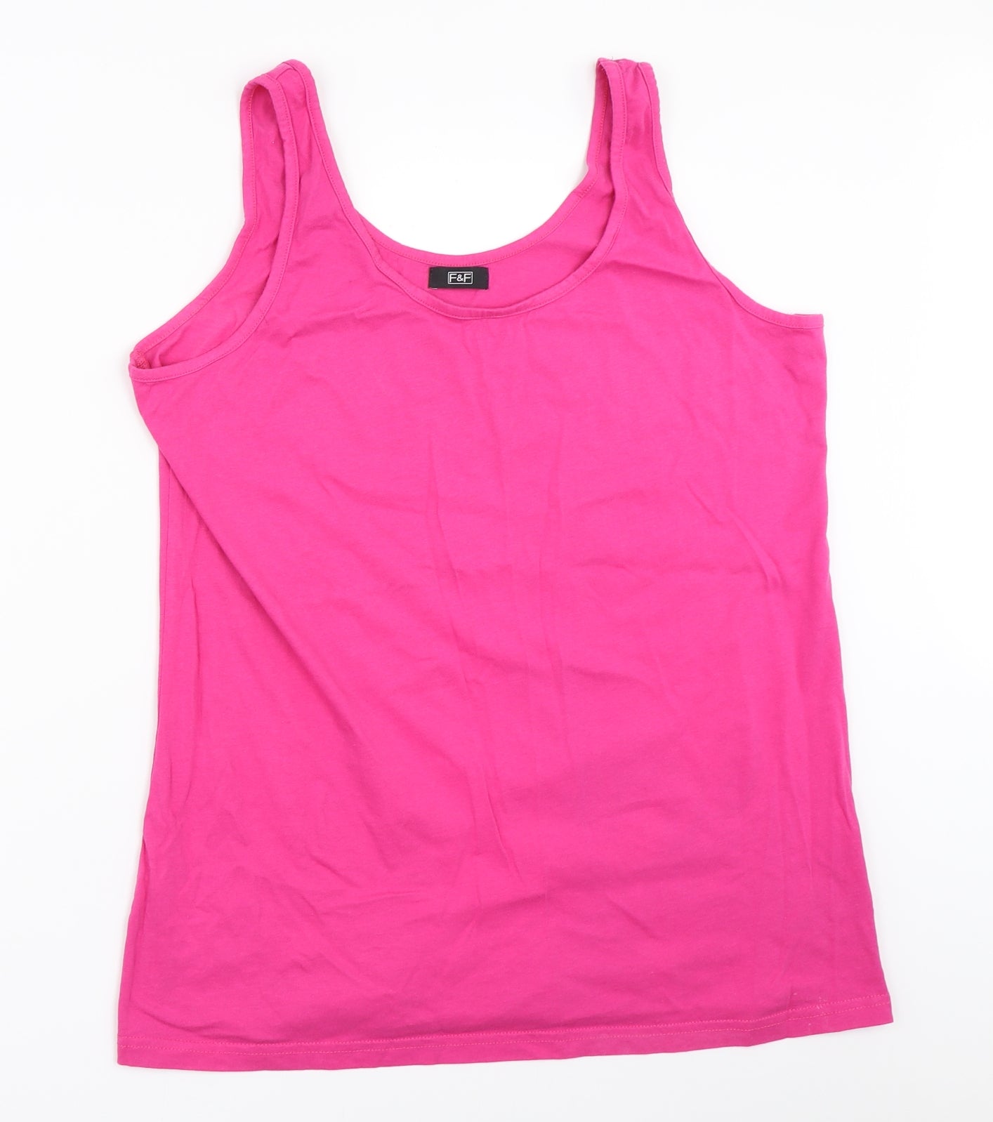 F&F Womens Pink   Basic Tank Size 18