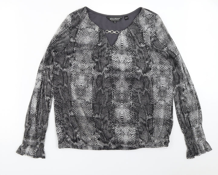 Dorothy Perkins Womens Black   Basic Blouse Size 14