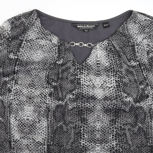 Dorothy Perkins Womens Black   Basic Blouse Size 14