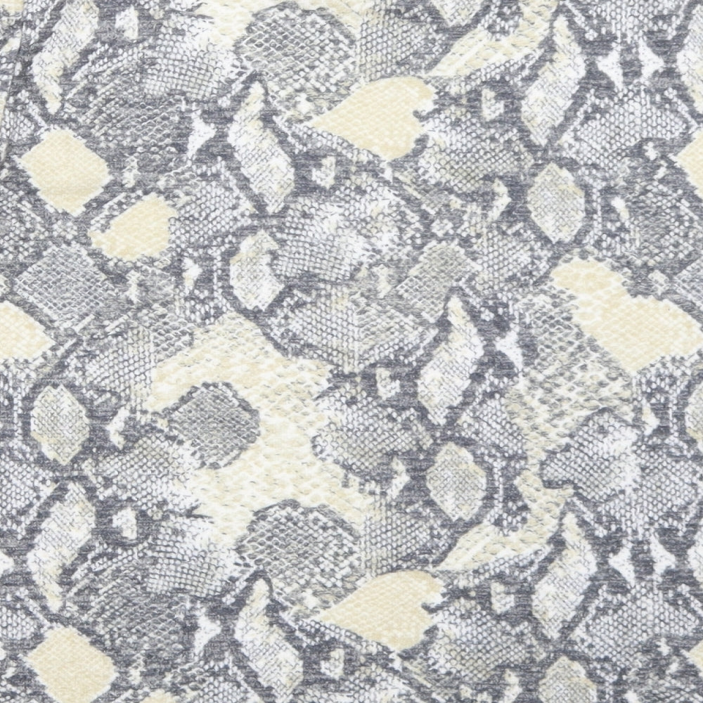 Marks and Spencer Womens Grey Animal Print  Pullover Jumper Size 14