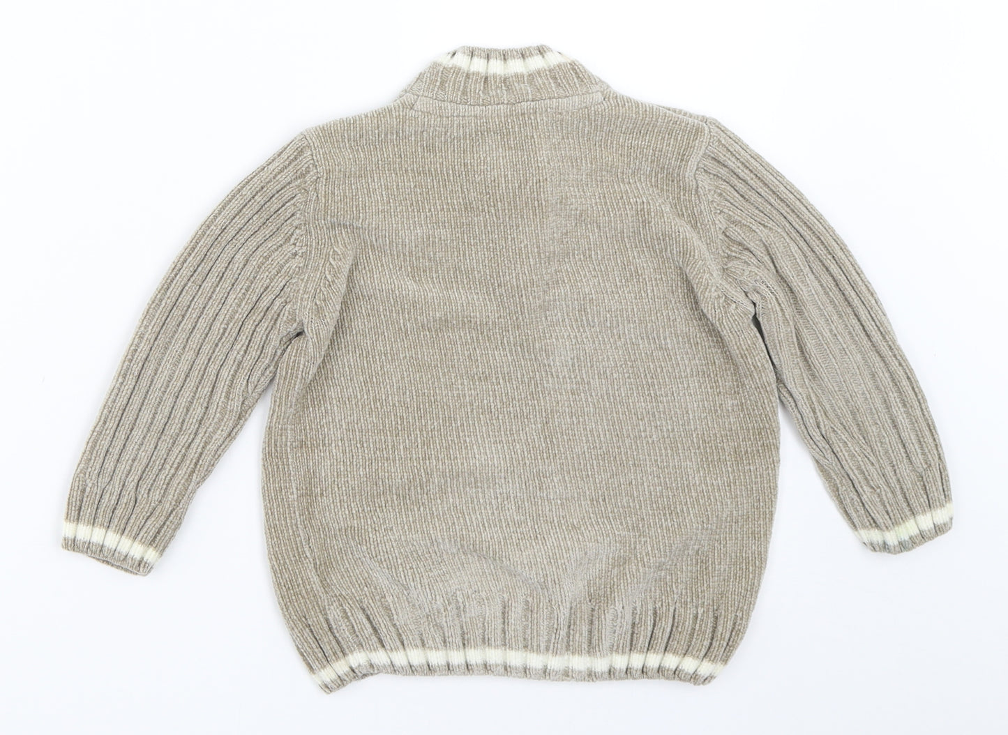 Mothercare Boys Beige   Pullover Jumper Size 18-24 Months