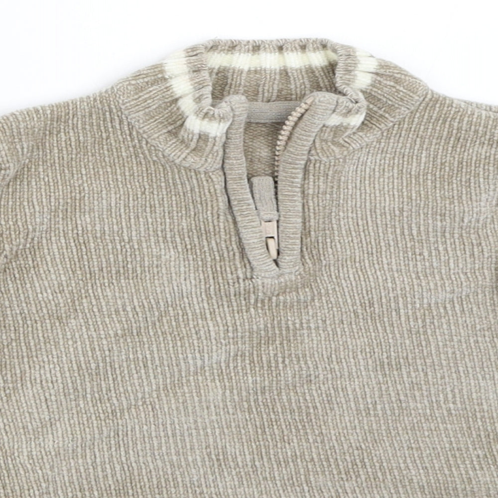 Mothercare Boys Beige   Pullover Jumper Size 18-24 Months