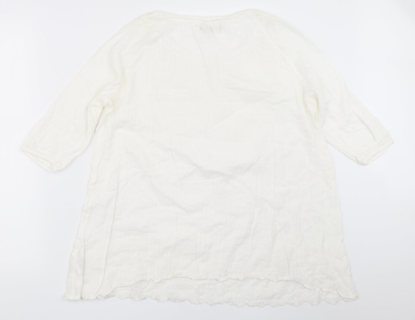 Southern Cotton Womens White   Basic Blouse Size 42