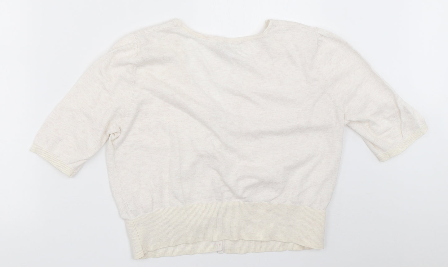 Red Herring Womens Ivory   Cardigan Jumper Size 14
