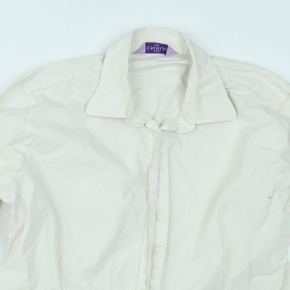 Henbury Womens White   Basic Button-Up Size 2XL