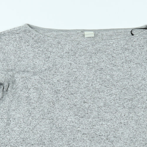 H&M Womens Grey   Basic Blouse Size S
