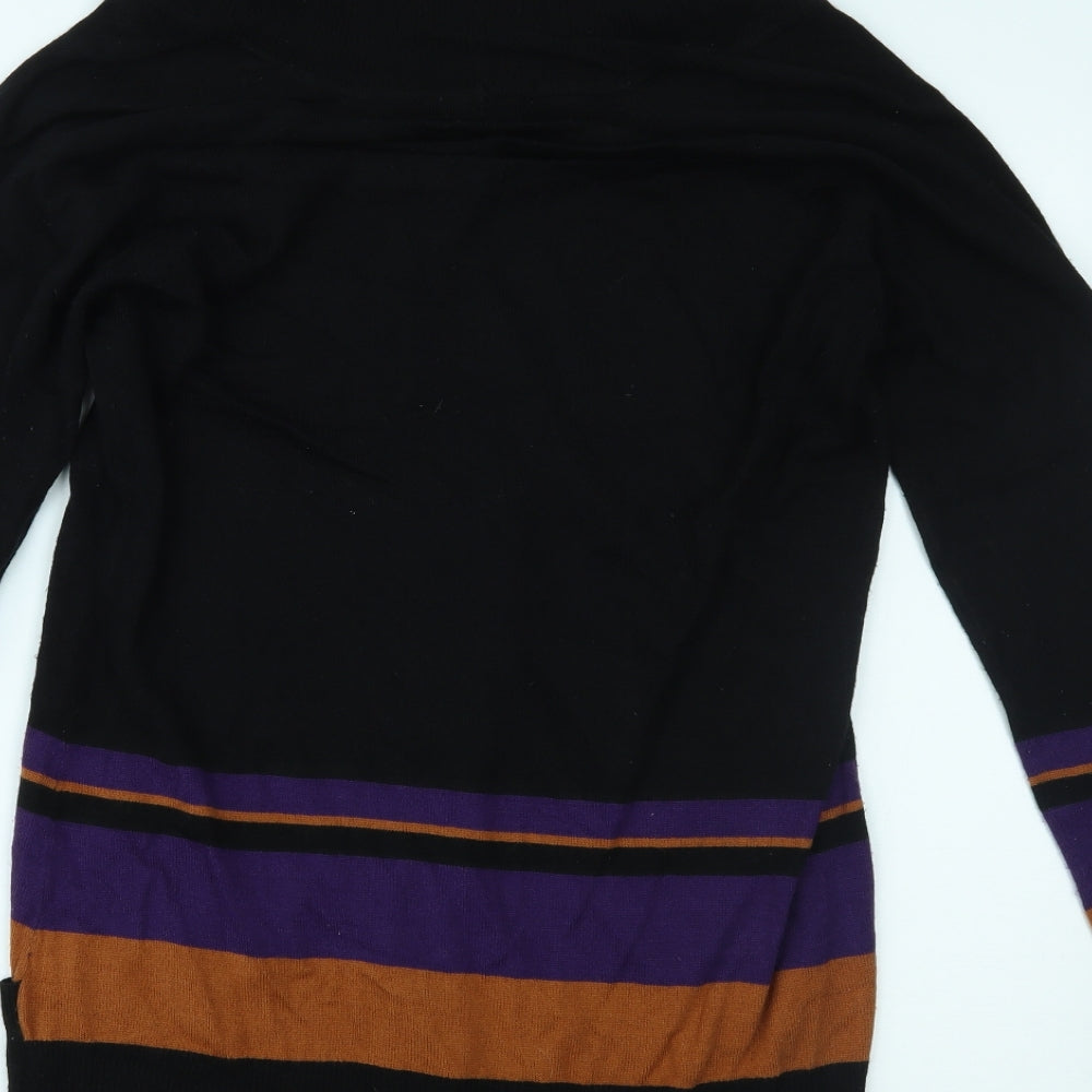 EVIE Womens Multicoloured Striped  Cardigan Jumper Size 14