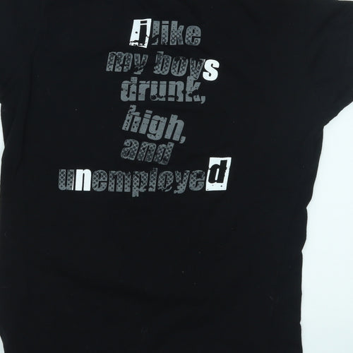 JHK Womens Black   Basic T-Shirt Size M
