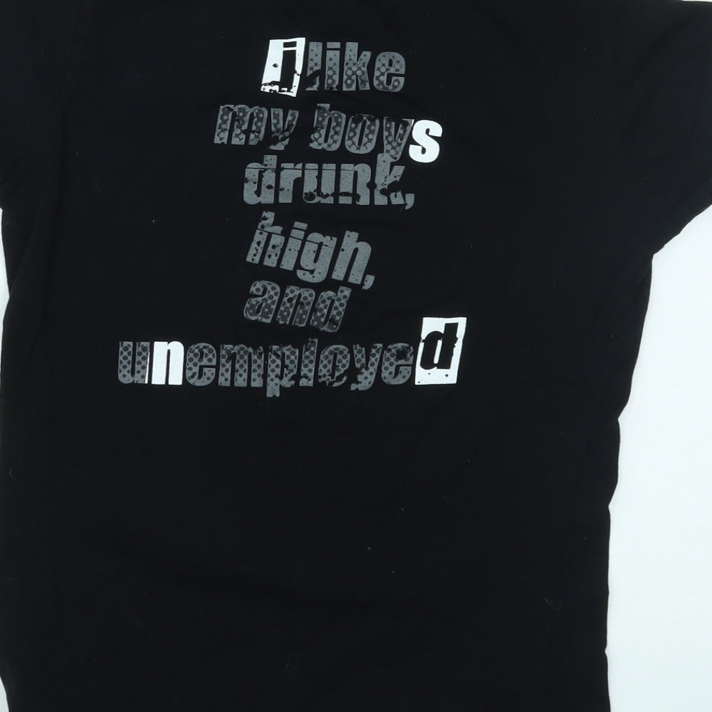 JHK Womens Black   Basic T-Shirt Size M