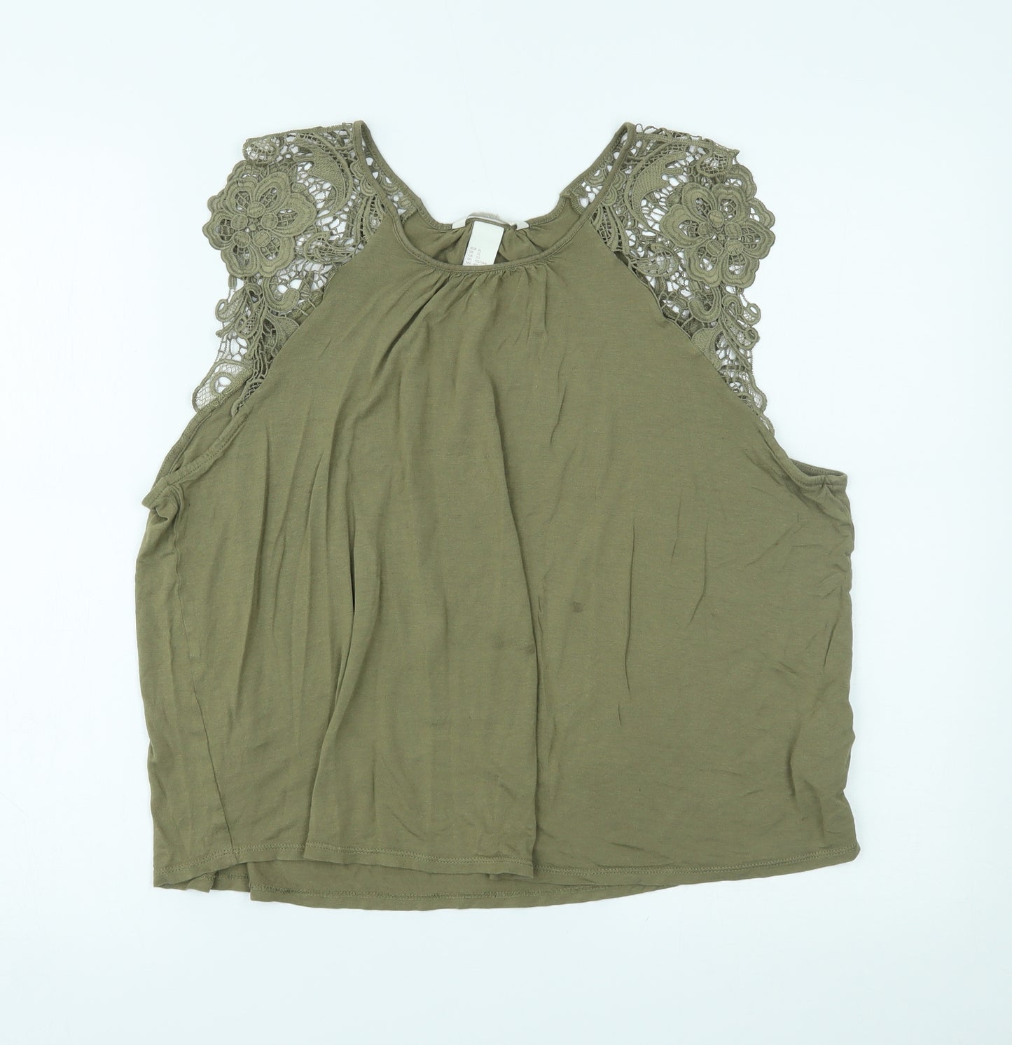H&M Womens Green   Basic Blouse Size XL