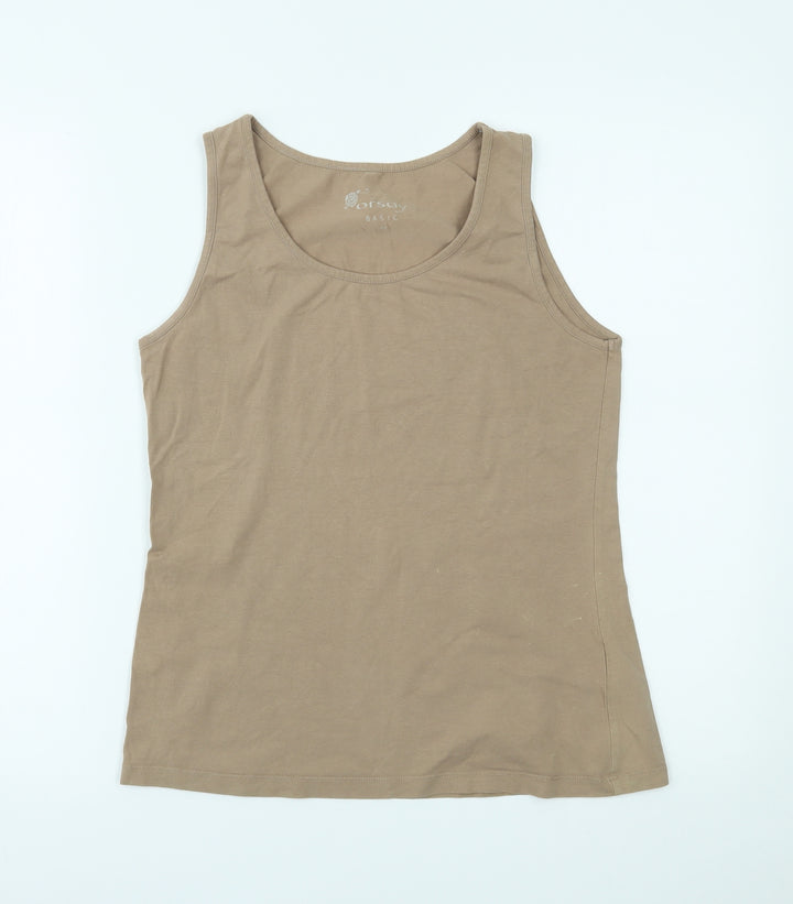 ORSAY Womens Beige Basic Tank Size M