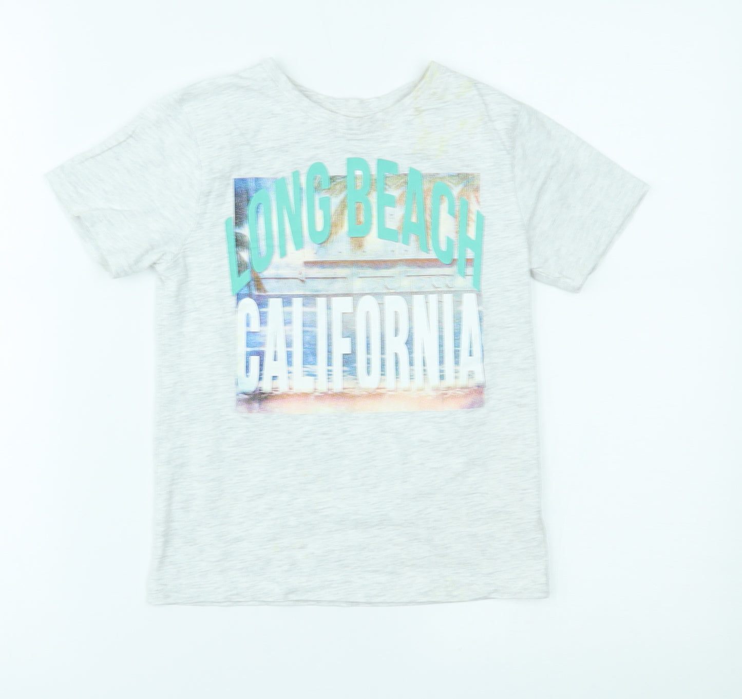 Primark Girls Grey   Basic T-Shirt Size 6-7 Years