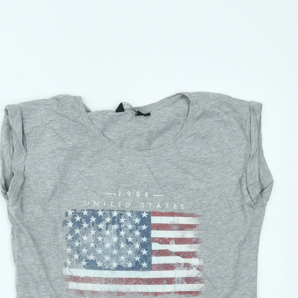 Primark Womens Grey   Basic T-Shirt Size 12