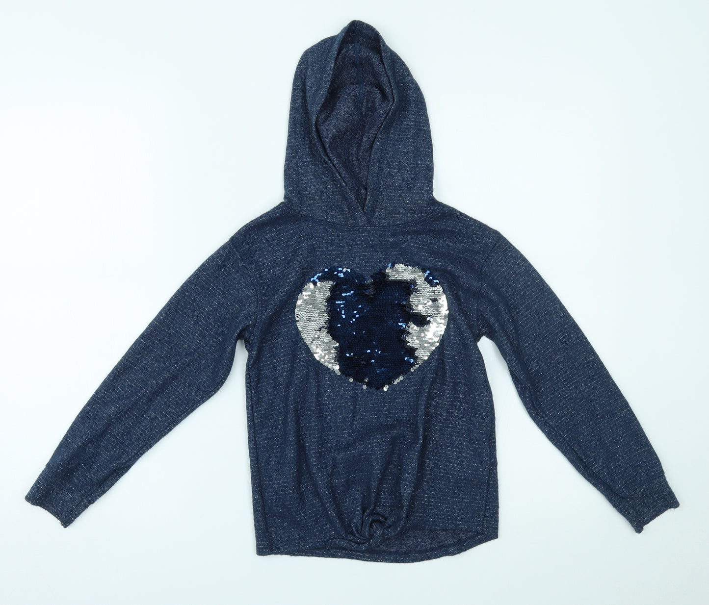 Blue Zoo Girls Blue   Pullover Hoodie Size 8-9 Years