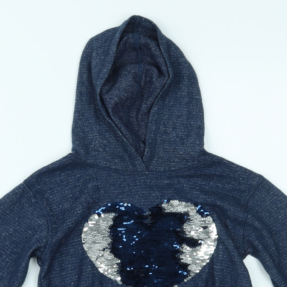 Blue Zoo Girls Blue   Pullover Hoodie Size 8-9 Years
