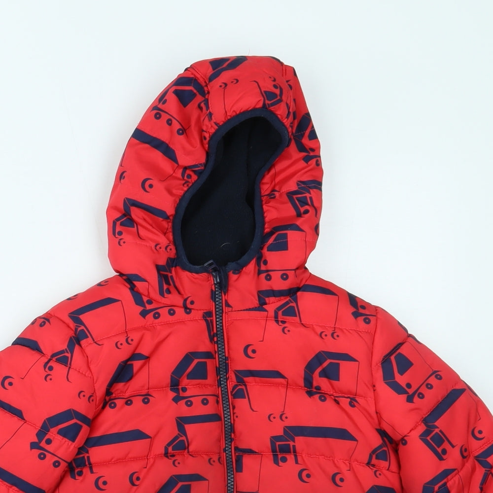 NEXT Boys Red   Basic Coat Coat Size 3-4 Years