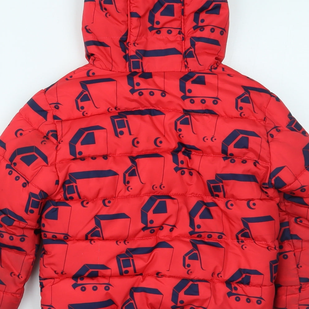 NEXT Boys Red   Basic Coat Coat Size 3-4 Years
