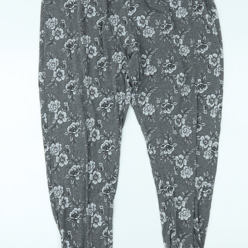 Matalan Womens Grey Floral   Pyjama Pants Size L