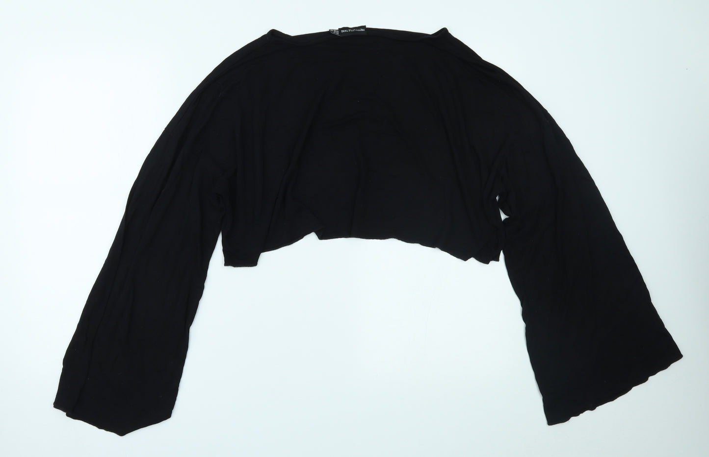 PRETTYLITTLETHING Womens Black   Top Pyjama Top Size 12