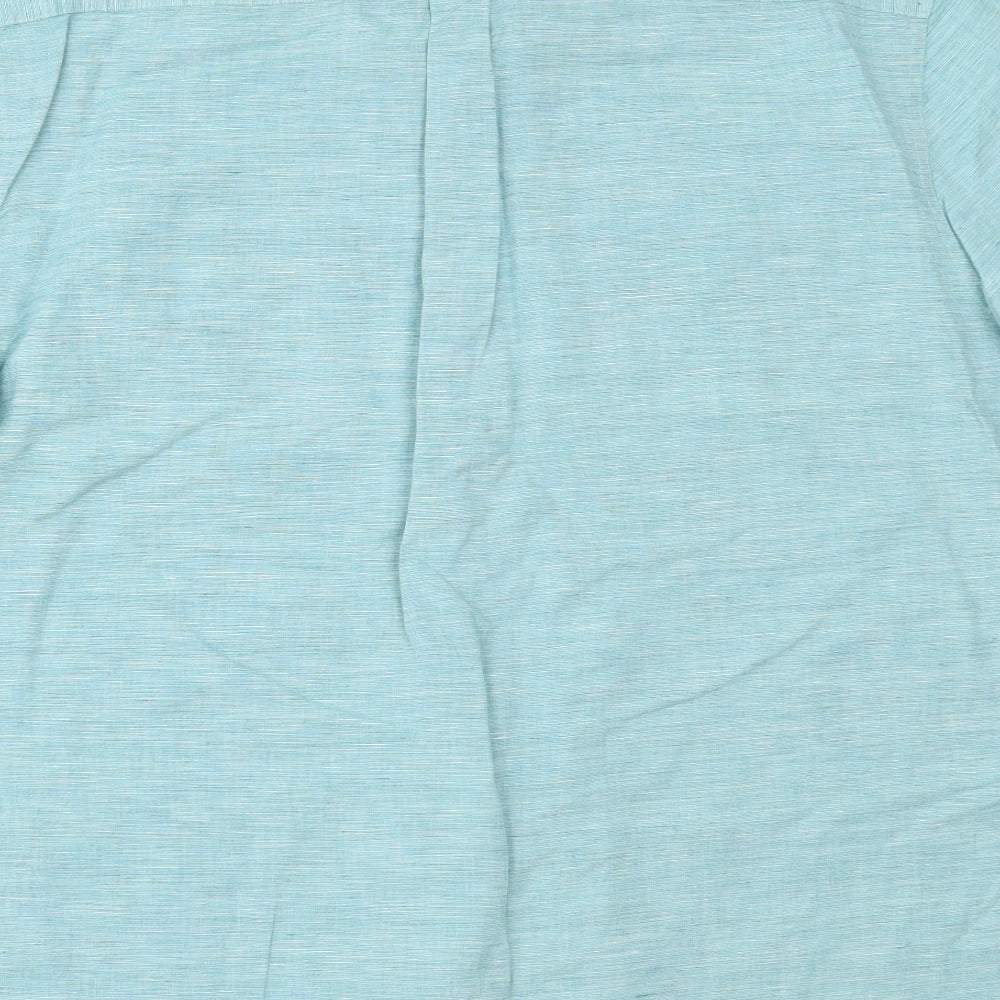 Marks and Spencer Mens Blue    Button-Up Size 2XL