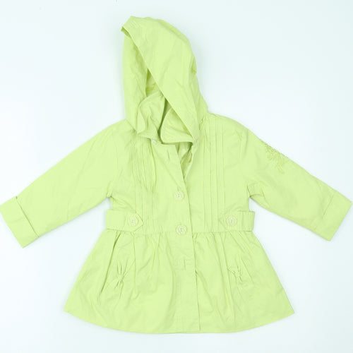 Evil Girls Green   Rain Coat Coat Size 2 Years