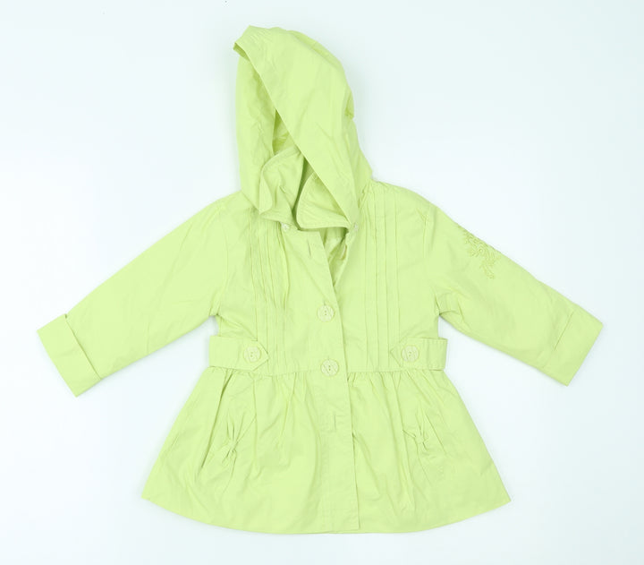 Evil Girls Green   Rain Coat Coat Size 2 Years