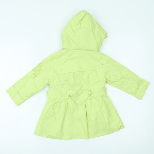 Evil Girls Green   Rain Coat Coat Size 2 Years