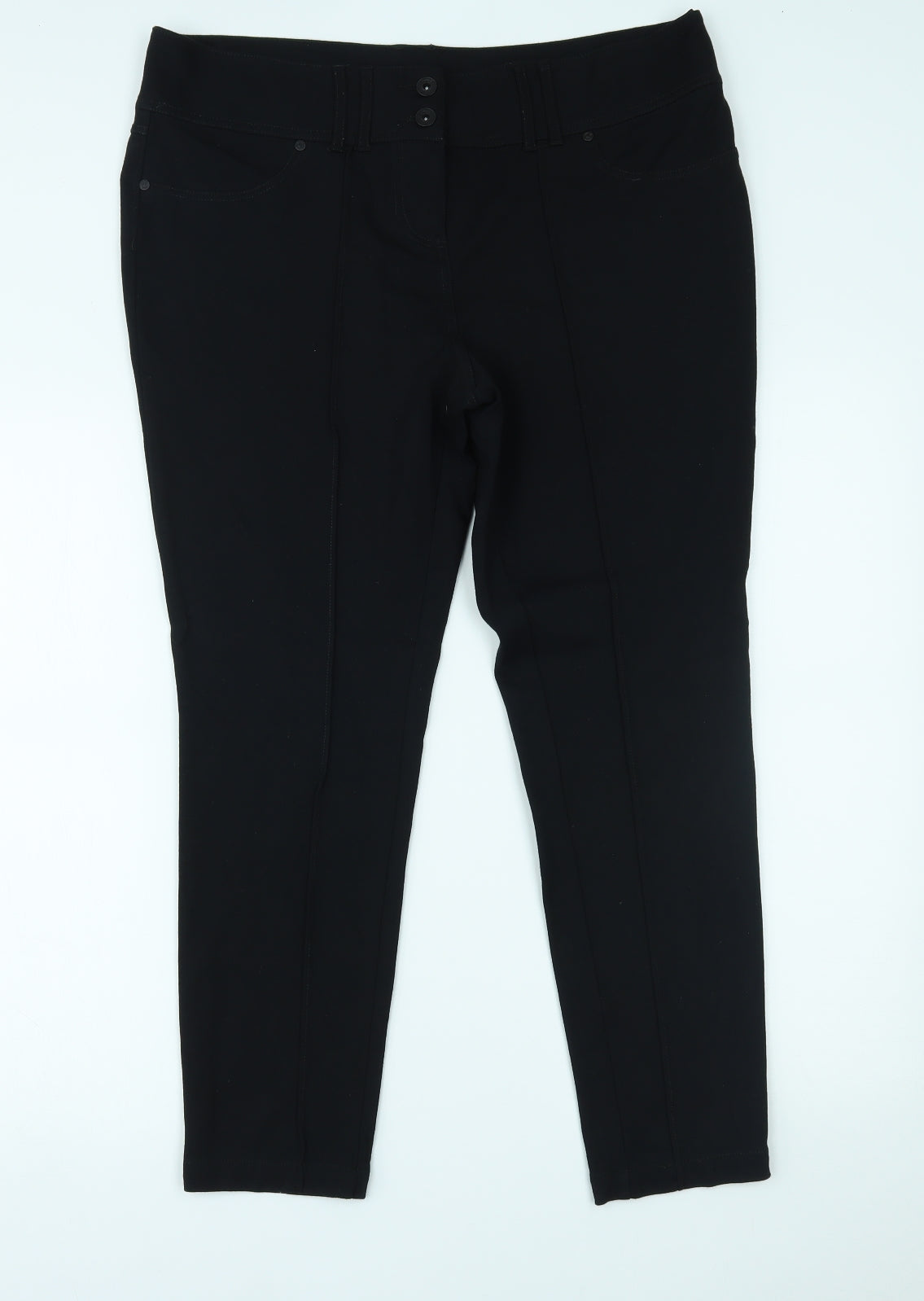NEXT Womens Black   Trousers  Size 16 L28 in