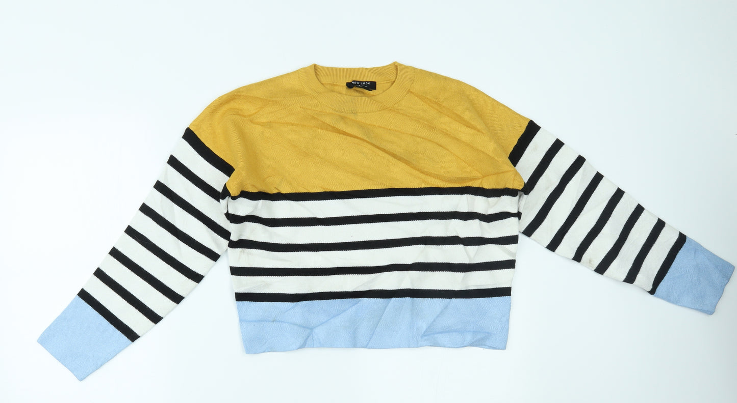 New Look Girls Multicoloured Striped  Basic Blouse Size 12-13 Years