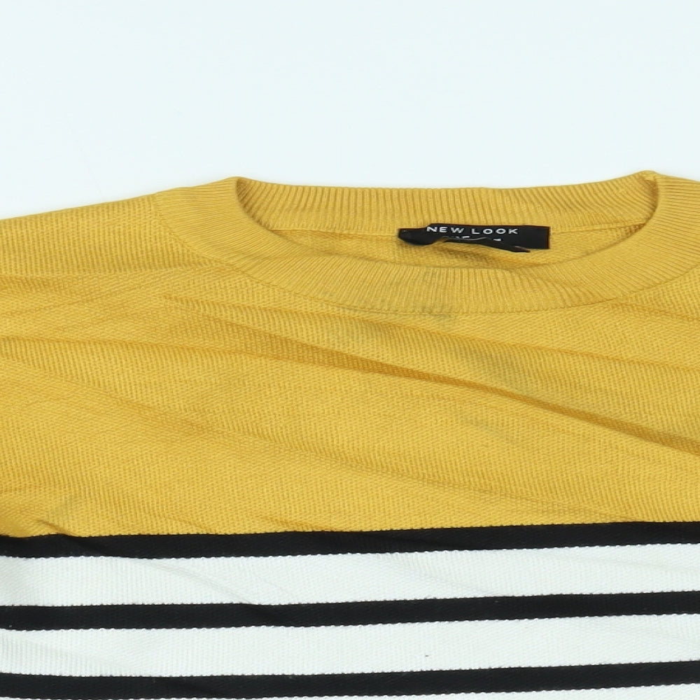 New Look Girls Multicoloured Striped  Basic Blouse Size 12-13 Years