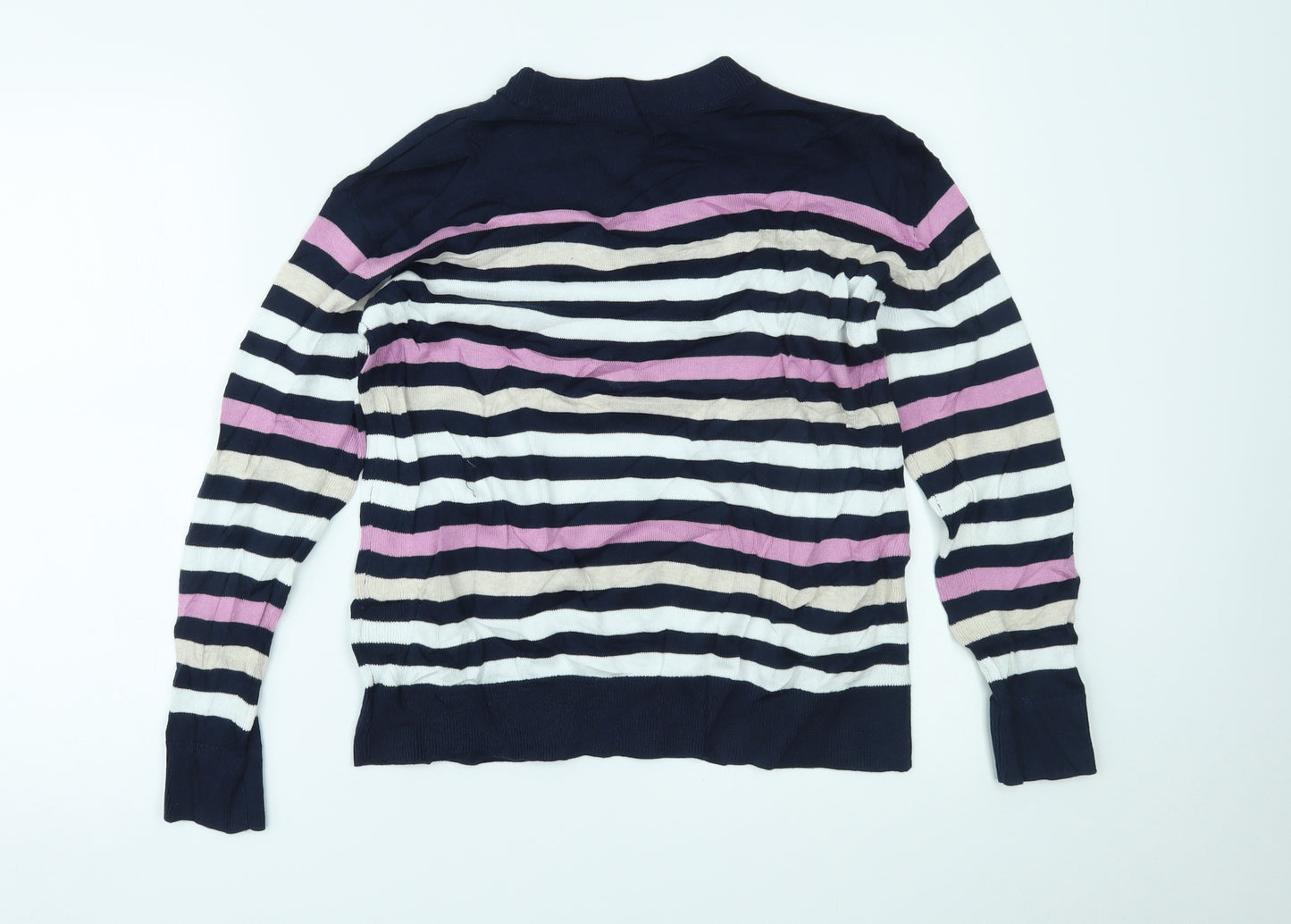 Marks and Spencer Womens Multicoloured Striped  Basic Blouse Size S