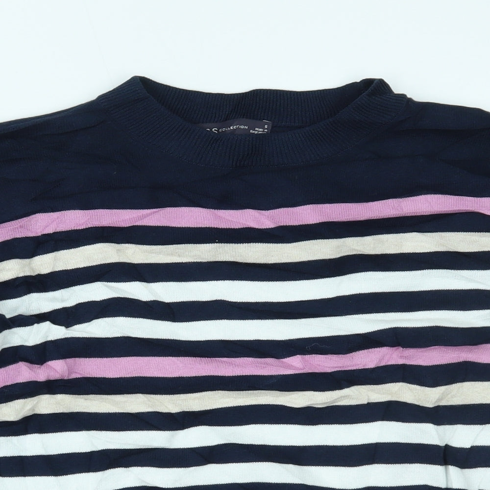 Marks and Spencer Womens Multicoloured Striped  Basic Blouse Size S