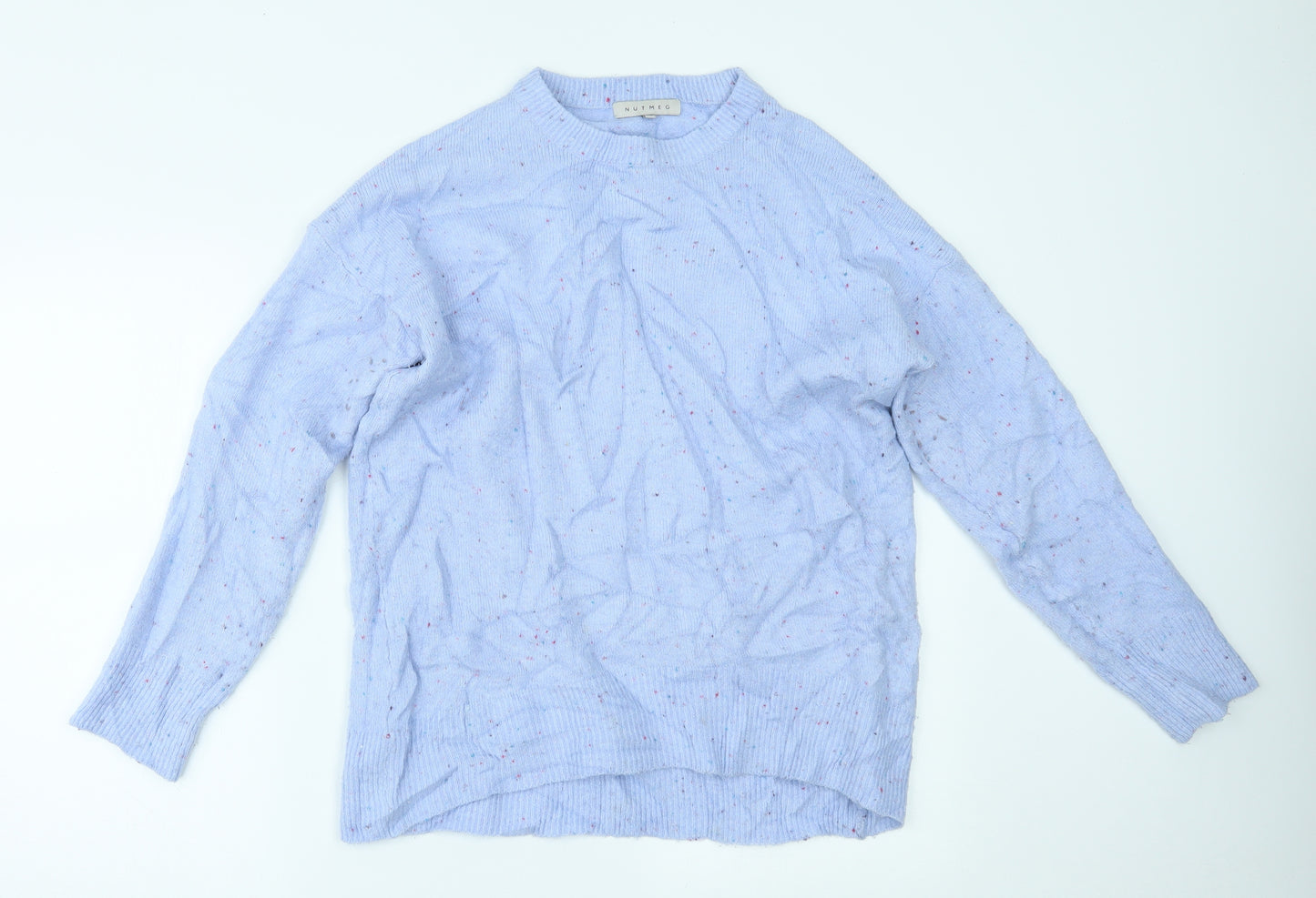 Nutmeg Womens Blue   Pullover Jumper Size 12