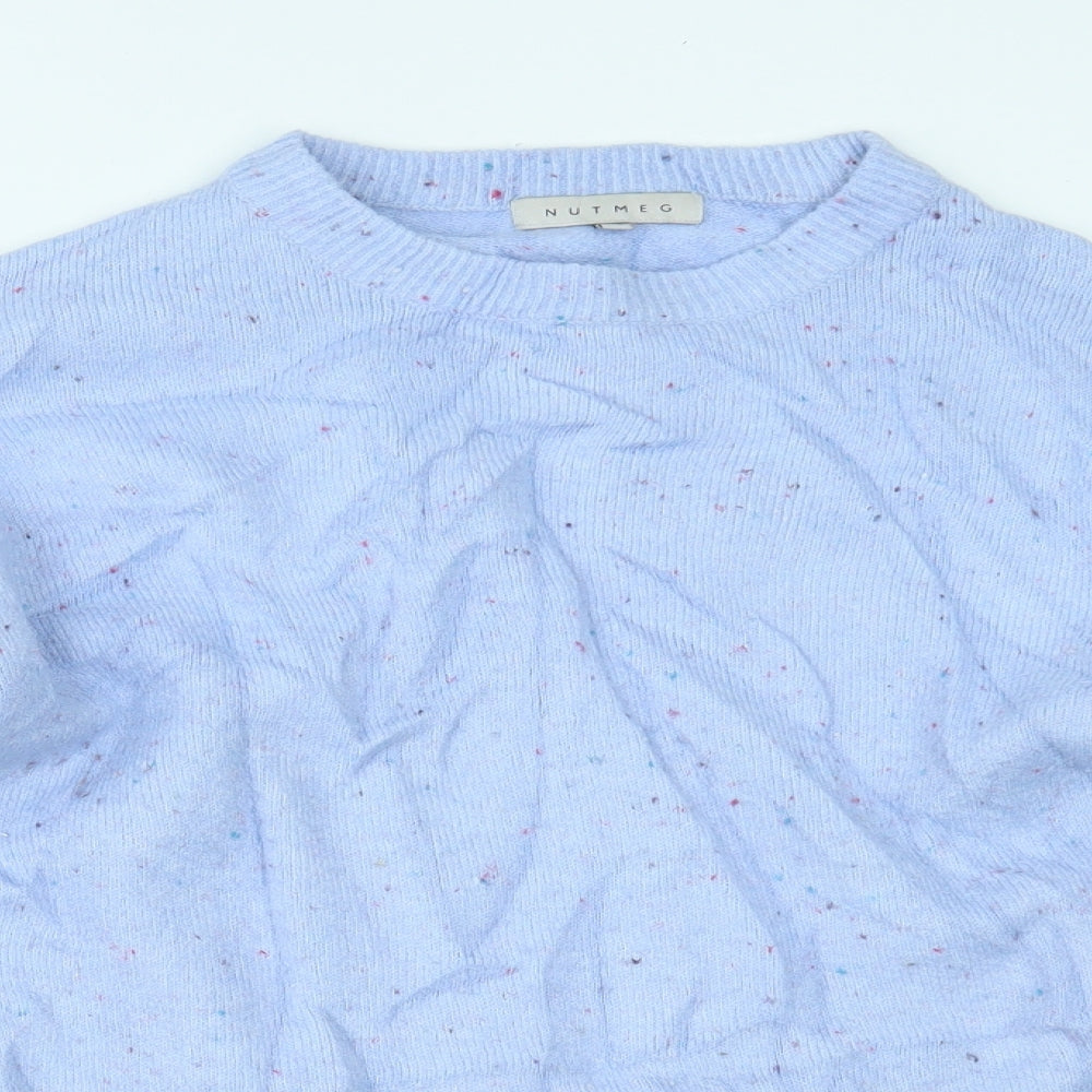 Nutmeg Womens Blue   Pullover Jumper Size 12