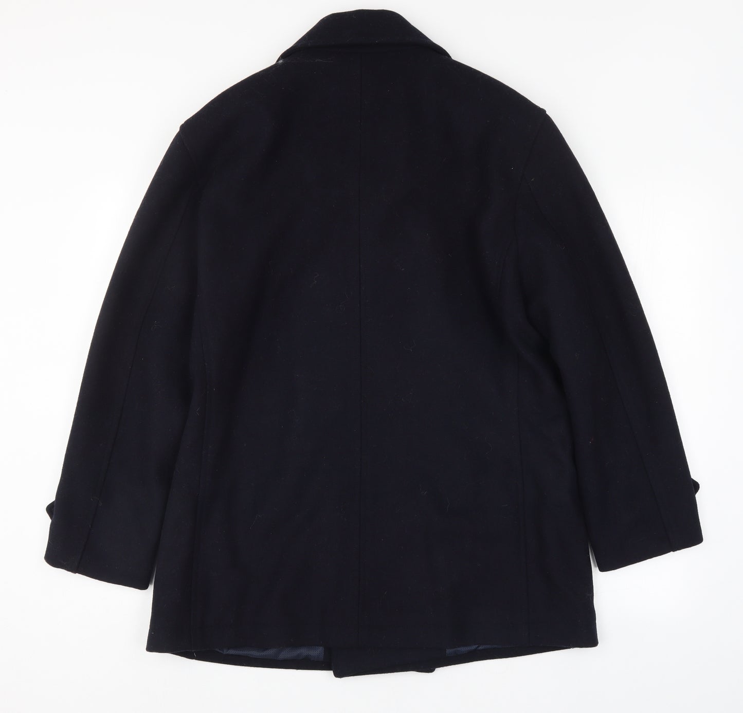 NEXT Mens Blue   Overcoat Coat Size L