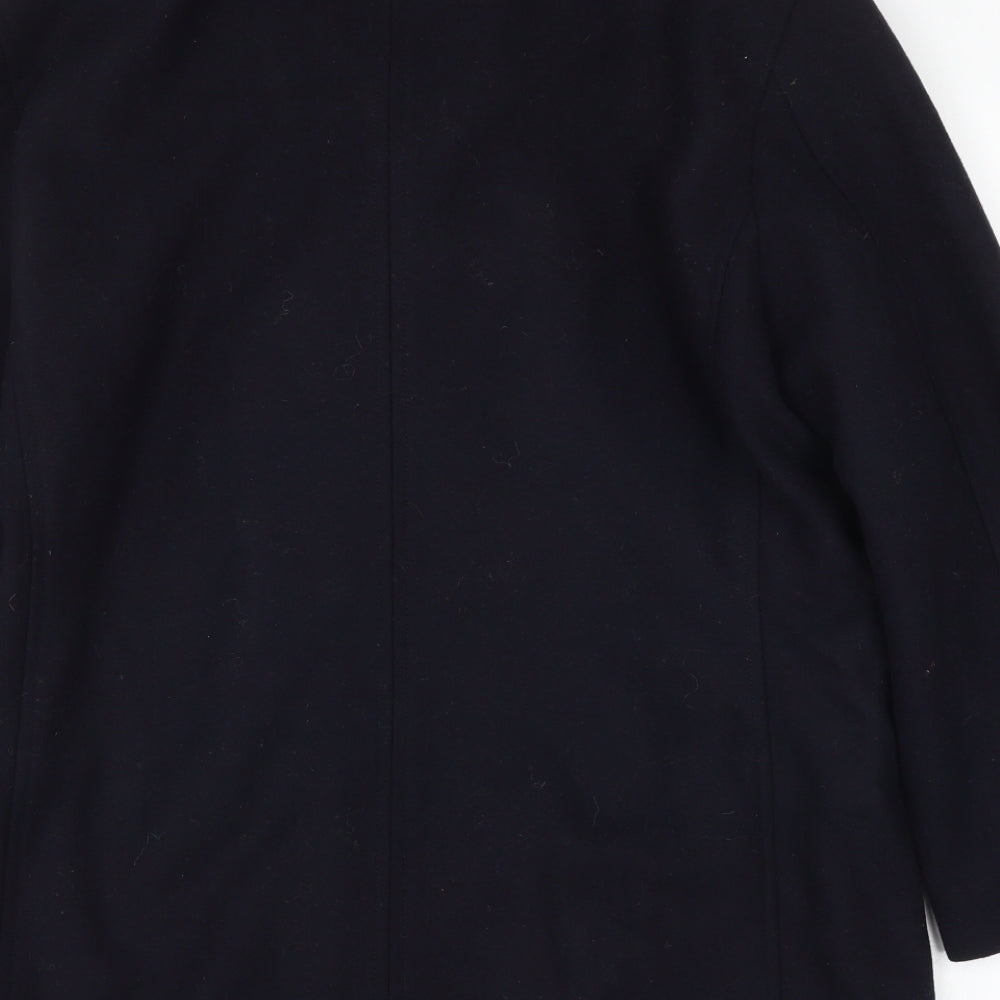 NEXT Mens Blue   Overcoat Coat Size L