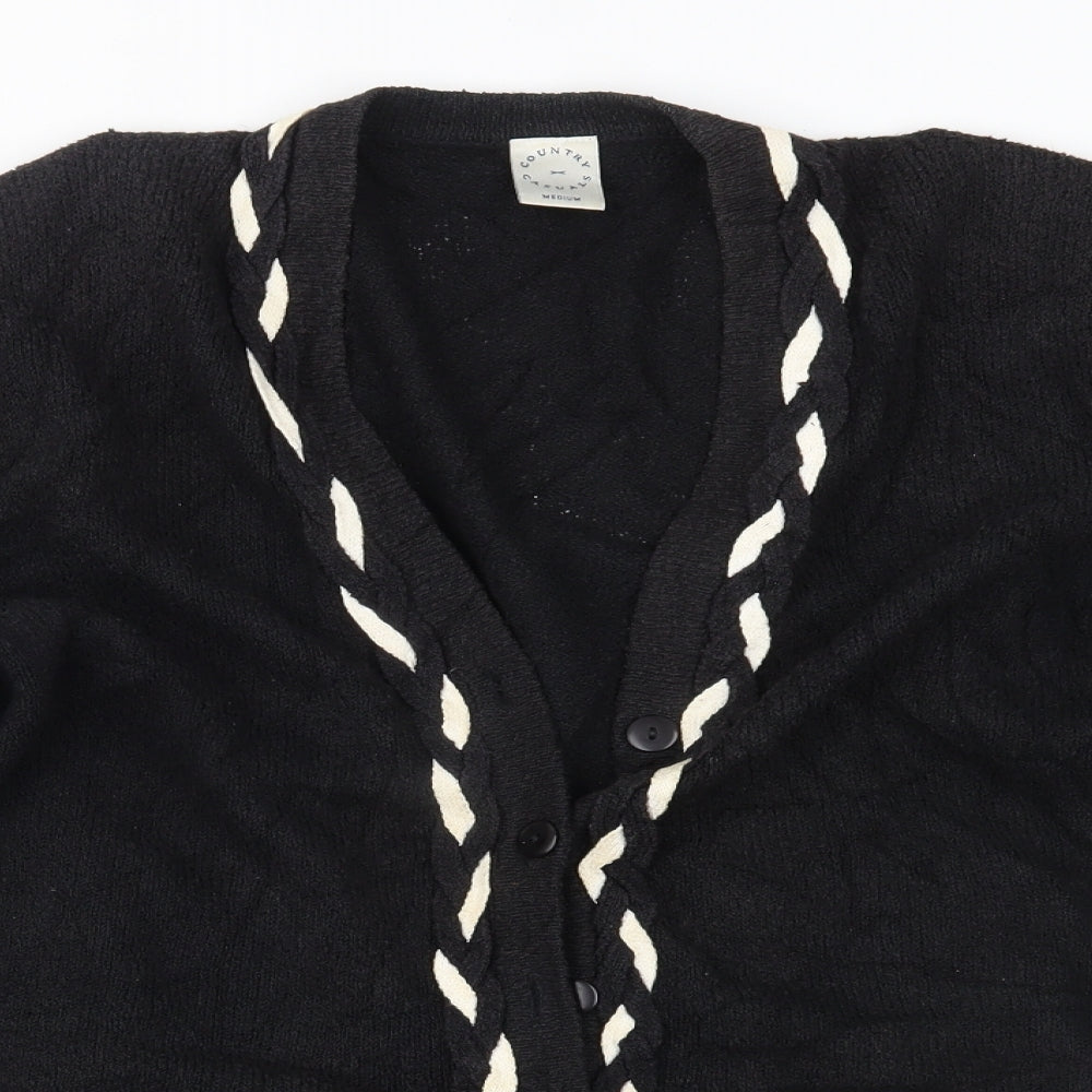 Country Casuals Womens Black   Cardigan Jumper Size M