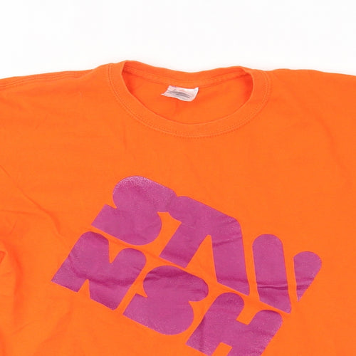Gildan Boys Orange   Basic T-Shirt Size XL
