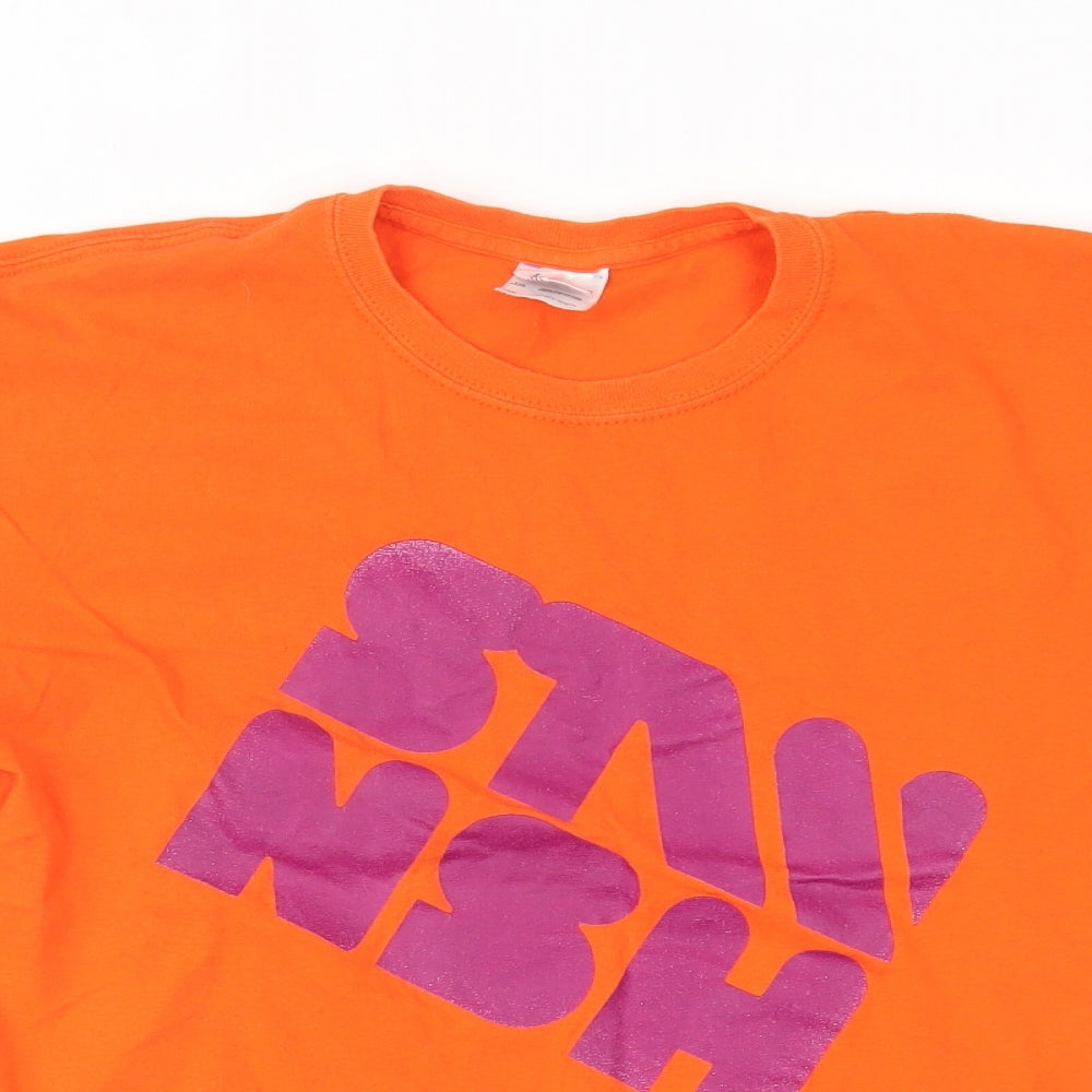 Gildan Boys Orange   Basic T-Shirt Size XL