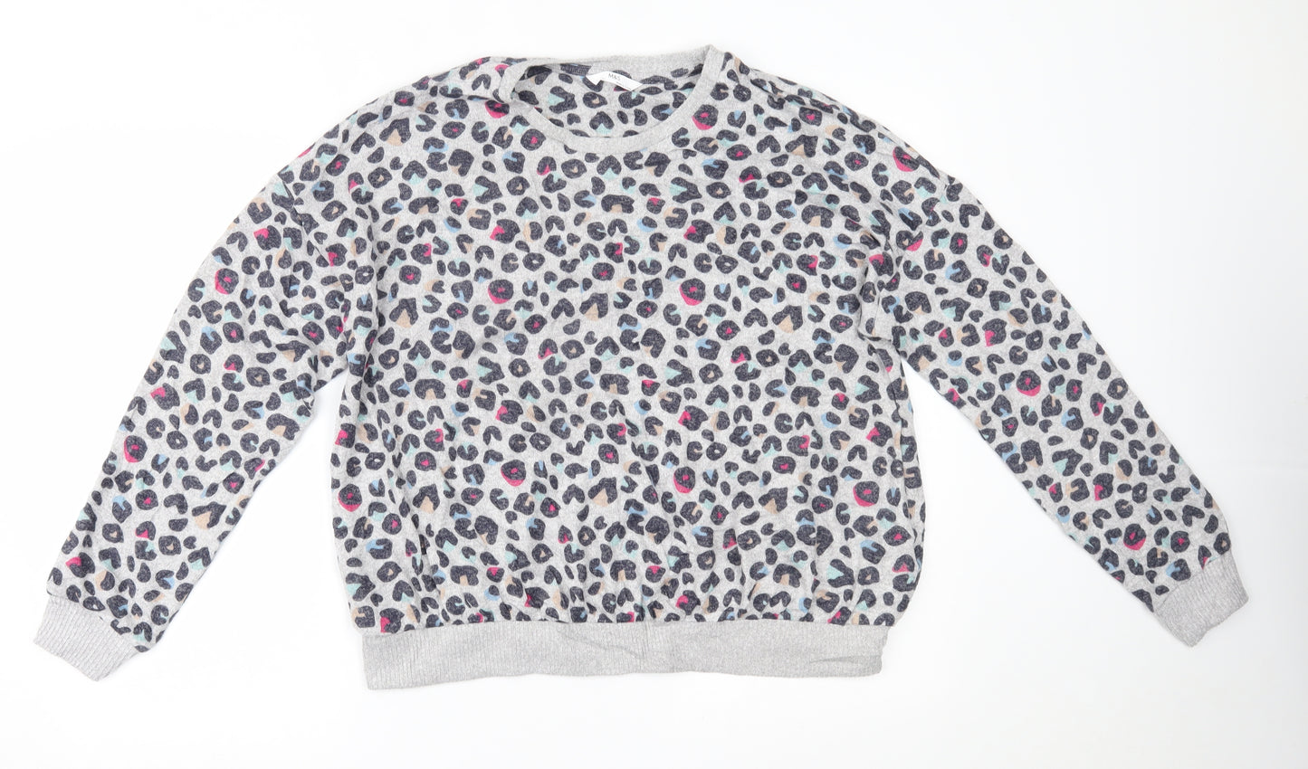 Marks and Spencer Girls Multicoloured Animal Print  Pullover Jumper Size 14 Years