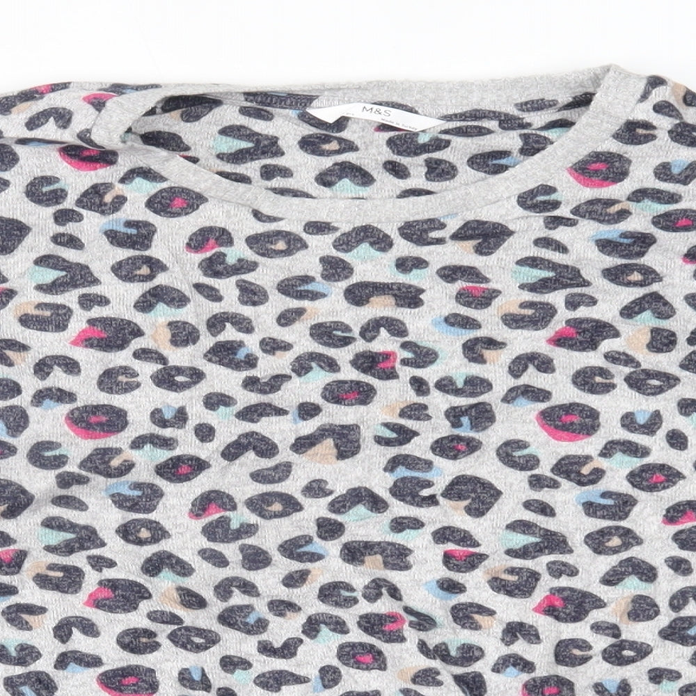 Marks and Spencer Girls Multicoloured Animal Print  Pullover Jumper Size 14 Years