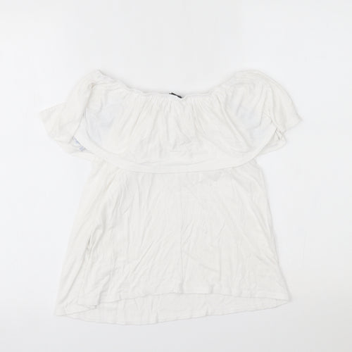 Primark Womens White   Basic Blouse Size 6